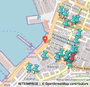 Mappa Riva Tre Novembre, 34121 Trieste TS, Italia (0.3115)