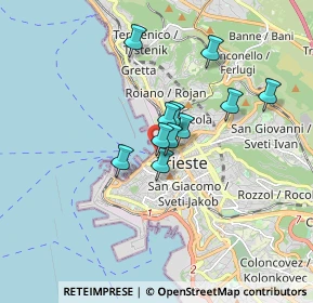 Mappa Riva Tre Novembre, 34121 Trieste TS, Italia (1.19364)