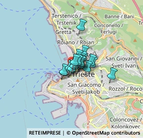 Mappa Riva Tre Novembre, 34121 Trieste TS, Italia (0.668)
