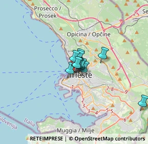 Mappa Riva Tre Novembre, 34121 Trieste TS, Italia (1.44182)