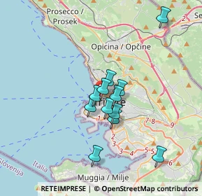 Mappa Riva Tre Novembre, 34121 Trieste TS, Italia (2.61583)