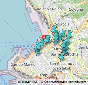 Mappa Riva Tre Novembre, 34121 Trieste TS, Italia (0.6825)