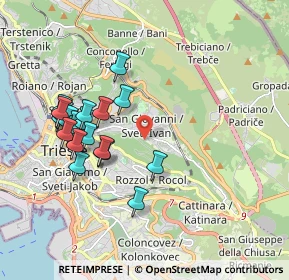 Mappa Via Carlo Antoni, 34128 Trieste TS, Italia (1.874)
