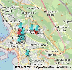 Mappa Via Carlo Antoni, 34128 Trieste TS, Italia (1.65)