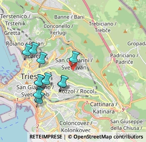 Mappa Via Carlo Antoni, 34128 Trieste TS, Italia (1.91091)