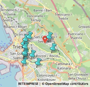 Mappa Via Carlo Antoni, 34128 Trieste TS, Italia (1.80182)