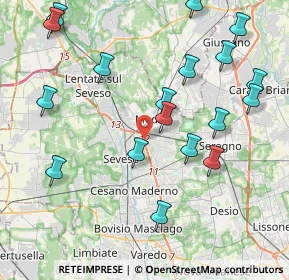 Mappa SS35, 20821 Meda MB, Italia (4.65667)