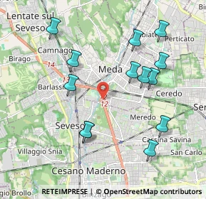 Mappa SS35, 20821 Meda MB, Italia (2.05154)
