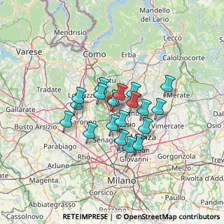 Mappa SS35, 20821 Meda MB, Italia (9.68211)