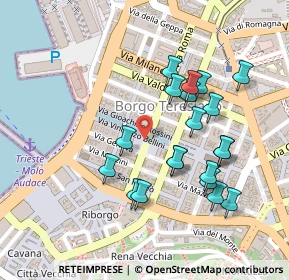 Mappa Via Roma, 34121 Trieste TS, Italia (0.224)