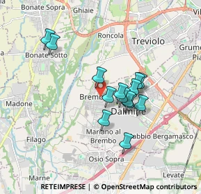Mappa Via Beato Angelico, 24044 Dalmine BG, Italia (1.36714)