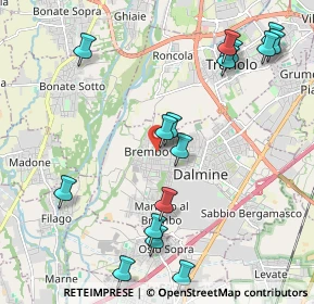 Mappa Via Beato Angelico, 24044 Dalmine BG, Italia (2.40438)