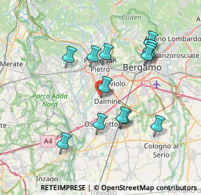 Mappa Via Beato Angelico, 24044 Dalmine BG, Italia (6.97692)