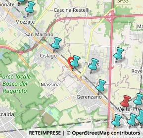 Mappa Via Varesina, 22074 Turate CO, Italia (3.24929)