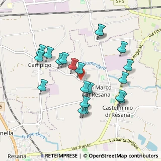 Mappa Via Montegrappa, 31023 Castelfranco Veneto TV, Italia (0.9205)