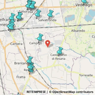 Mappa Via Montegrappa, 31023 Castelfranco Veneto TV, Italia (3.24947)