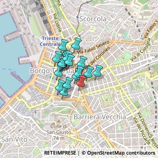 Mappa Via Giosuè Carducci, 34133 Trieste TS, Italia (0.2495)