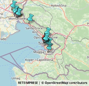 Mappa Via Giosuè Carducci, 34133 Trieste TS, Italia (14.21)