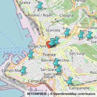 Mappa Via Giosuè Carducci, 34133 Trieste TS, Italia (1.07583)