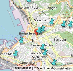 Mappa Via Giosuè Carducci, 34133 Trieste TS, Italia (1.07583)