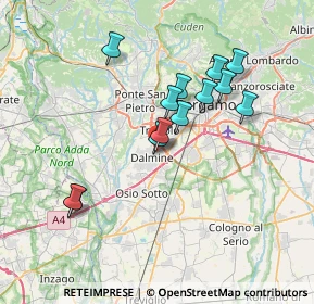 Mappa Piazza XXIV Maggio, 24044 Dalmine BG, Italia (6.33769)