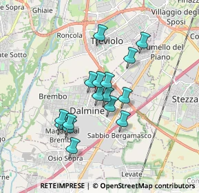 Mappa Piazza XXIV Maggio, 24044 Dalmine BG, Italia (1.37375)