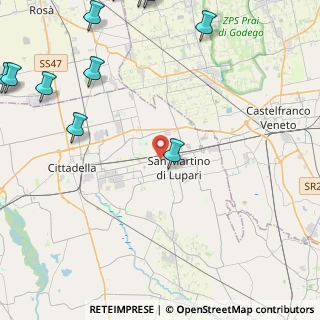 Mappa Via Rometta, 35018 San Martino di Lupari PD, Italia (6.85636)