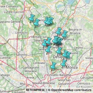 Mappa Via Treviso, 20821 Meda MB, Italia (5.7885)