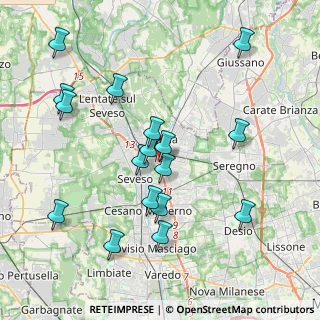 Mappa Via Treviso, 20821 Meda MB, Italia (4.05529)