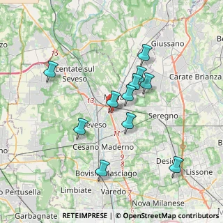 Mappa Via Treviso, 20821 Meda MB, Italia (3.27364)