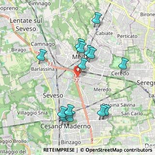 Mappa Via Treviso, 20821 Meda MB, Italia (2.01286)