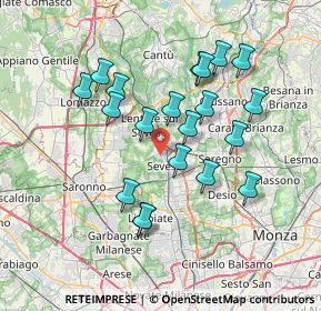 Mappa Via Monte Grappa, 20825 Barlassina MB, Italia (6.659)