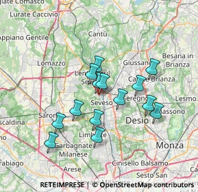Mappa Via Monte Grappa, 20825 Barlassina MB, Italia (5.82786)