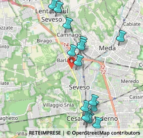 Mappa Via Monte Grappa, 20825 Barlassina MB, Italia (2.24429)