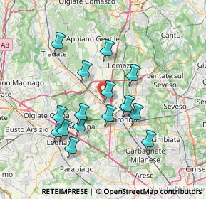 Mappa Via Alessandro Manzoni, 22078 Turate CO, Italia (6.44063)