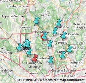 Mappa Via Giovanni Segantini, 20825 Barlassina MB, Italia (7.046)