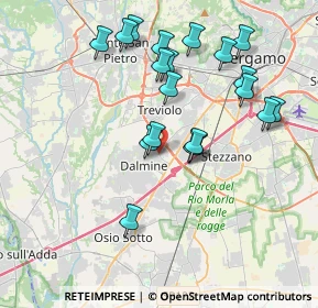 Mappa Via San Giovanni Apostolo, 24044 Dalmine BG, Italia (3.762)