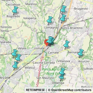 Mappa Via S. Giorgio, 20866 Carnate MB, Italia (2.44143)