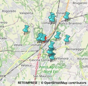 Mappa Via S. Giorgio, 20865 Usmate Velate MB, Italia (1.33692)