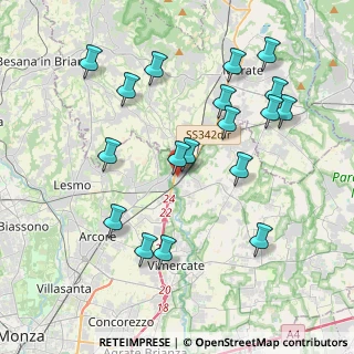 Mappa Via S. Giorgio, 20866 Carnate MB, Italia (4.16444)
