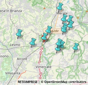 Mappa Via S. Giorgio, 20865 Usmate Velate MB, Italia (3.61929)