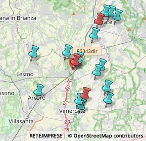 Mappa Via S. Giorgio, 20865 Usmate Velate MB, Italia (3.89824)
