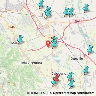 Mappa Via Filzi Fabio, 36030 Villaverla VI, Italia (6.04667)