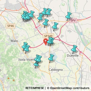 Mappa Via Filzi Fabio, 36030 Villaverla VI, Italia (4.4115)