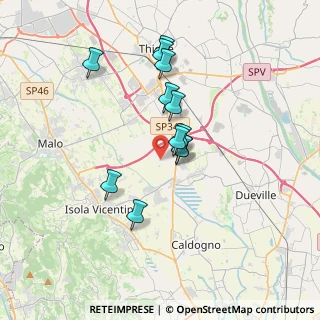 Mappa Via Filzi Fabio, 36030 Villaverla VI, Italia (2.9625)