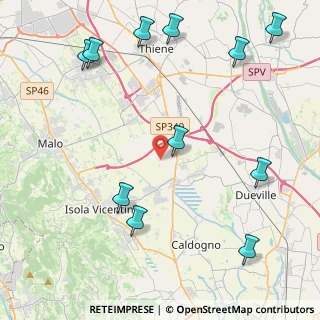 Mappa Via Filzi Fabio, 36030 Villaverla VI, Italia (5.52182)