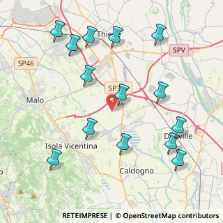 Mappa Via Filzi Fabio, 36030 Villaverla VI, Italia (4.68571)