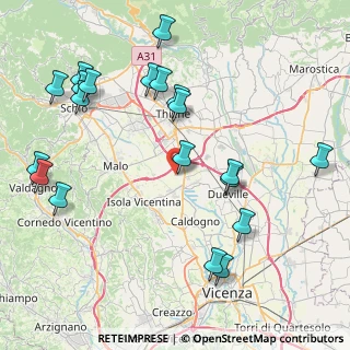 Mappa Via Filzi Fabio, 36030 Villaverla VI, Italia (9.7795)