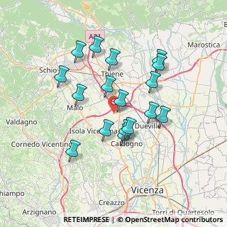 Mappa Via Filzi Fabio, 36030 Villaverla VI, Italia (6.34824)