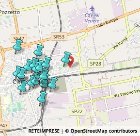 Mappa Via Giovanni XXIII, 35013 Cittadella PD, Italia (1.112)